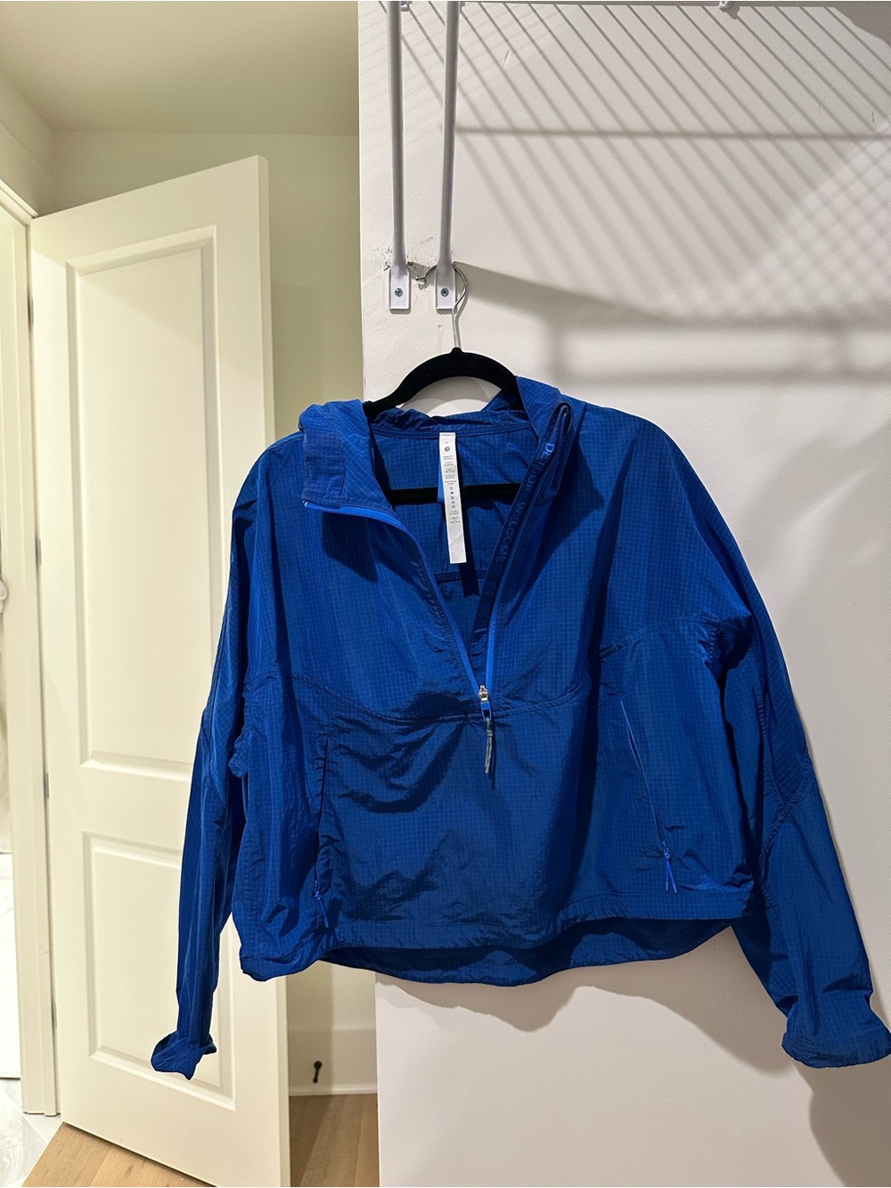 Lululemon Blue Windbreaker Jacket with Hood